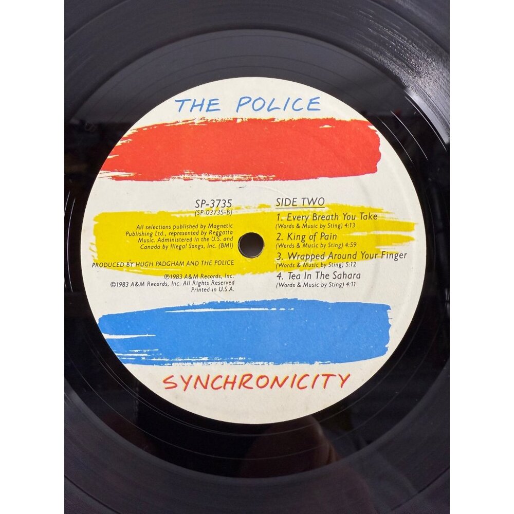 The Police Synchronicity 1983 Vinyl A&M SP-3735 Orig. Press w/ Promo Insert VG+ - Picture 4 of 7
